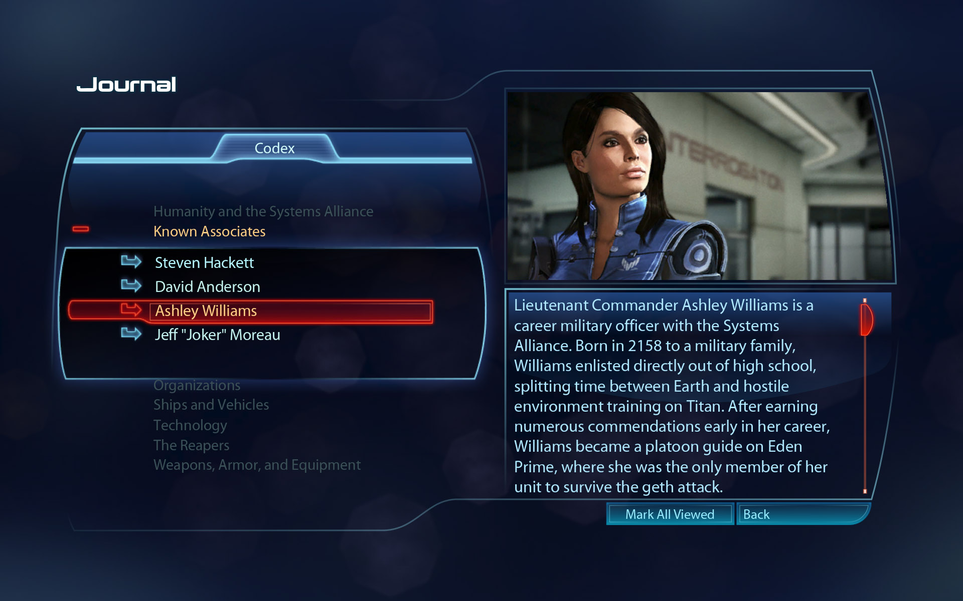 Mass Effect 3 - kodex